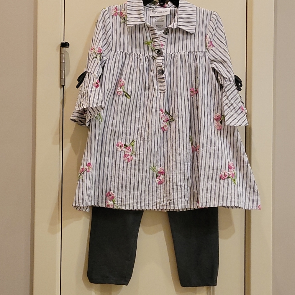 Bonnie Jean Two-piece Floral Tunic & Leggings